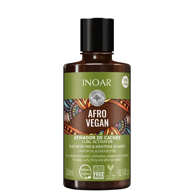 AFRO VEGAN ATIVADOR DE CACHOS 300 ML (Curl Activator)