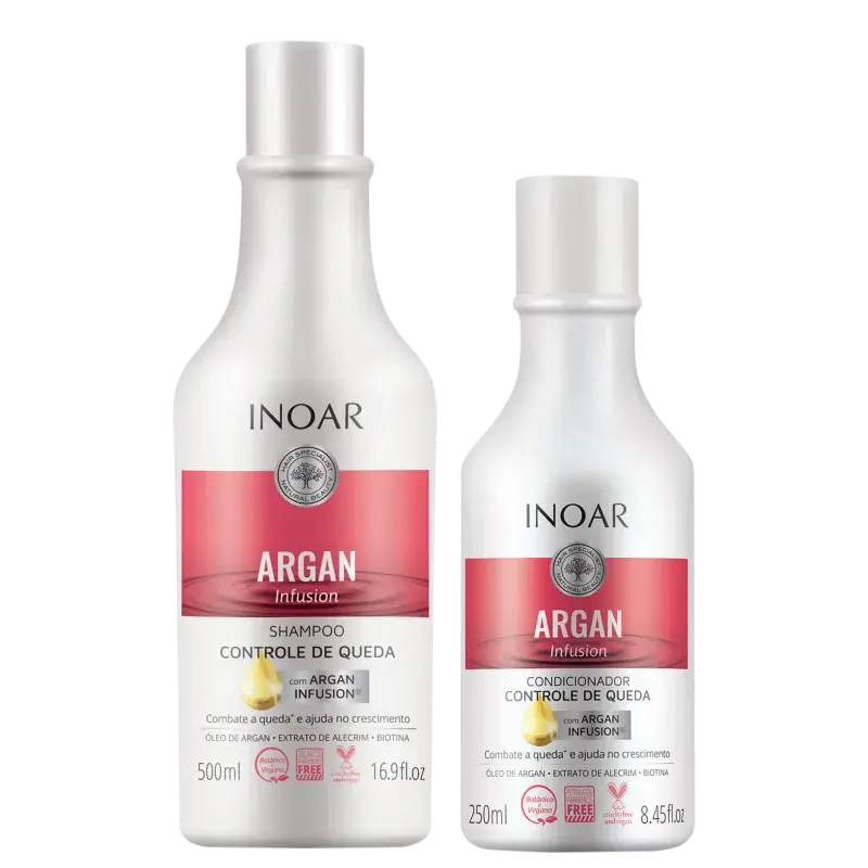 KIT ARGAN INFUSION CONTROLE QUEDA SHAMPOO 500+CONDITIONER 250 ML