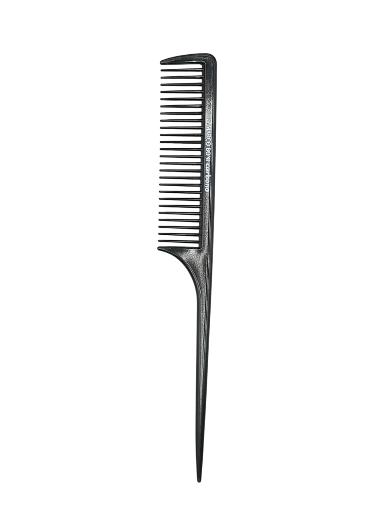 MEDIUM AND SPACED TEETH CARBON COMB