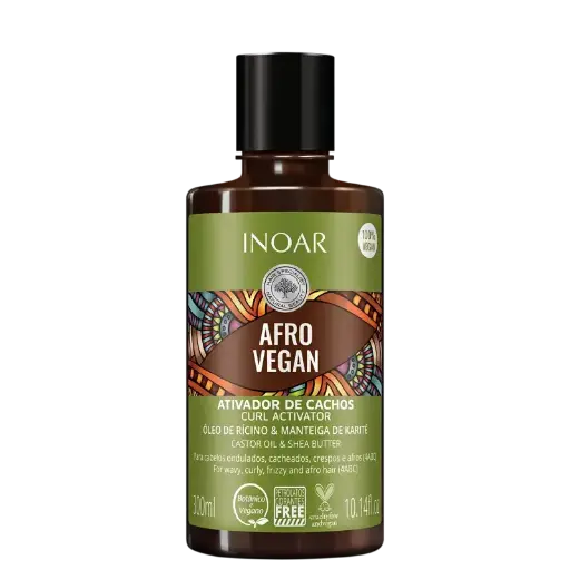 [50845] AFRO VEGAN ATIVADOR DE CACHOS 300 ML (Curl Activator)