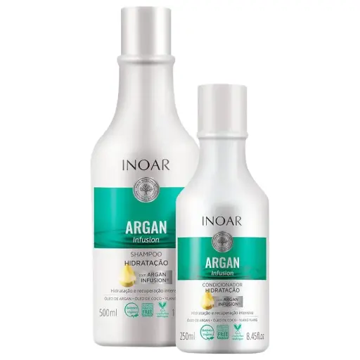 [50921] KIT ARGAN INFUSION HIDRATACAO SHAMPOO 500+CONDITIONER 250 ML