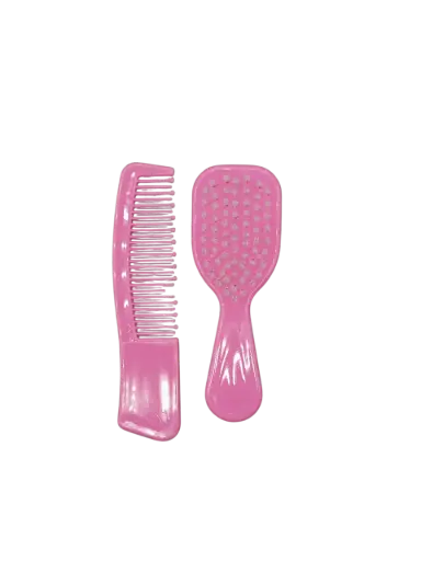 [0602B] KIT ESCOVA BABY E PENTE - ROSA